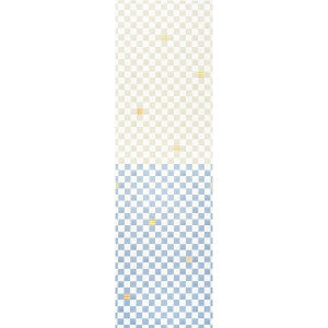 Schumacher Wallpaper Gambit Panel Sand & Soft Blue 5014264