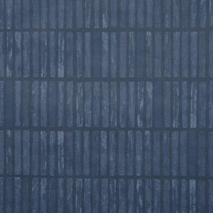 Wabi-Sabi Dark Blue 5014592 by Schumacher Designer Wallpaper Backdrop 27.0" - Swanky Fabrics -