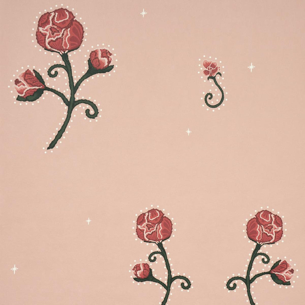 Rhinestone Cowboy Pink 5014584 by Schumacher Designer Wallpaper Backdrop 27.0" - Swanky Fabrics -