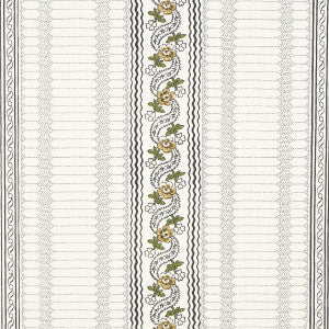 Schumacher Wallpaper Serena Stripe Ochre 5015931