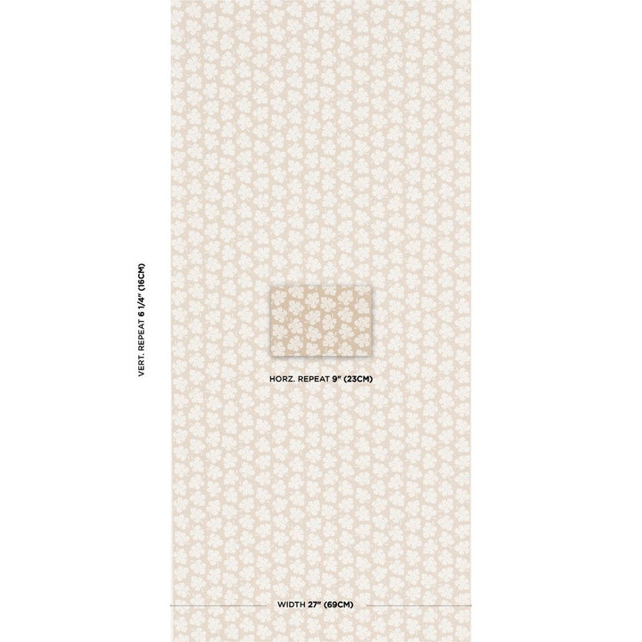 Olive Neutral 5015921 by Schumacher Designer Wallpaper Rita Konig 9.0" - Swanky Fabrics -