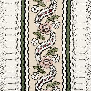 Schumacher Wallpaper Serena Stripe Rose 5015932
