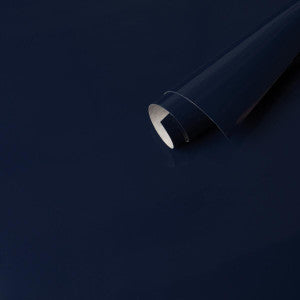 Schumacher Wallpaper Ace Faux Lacquer Performance Vinyl Navy 5015941