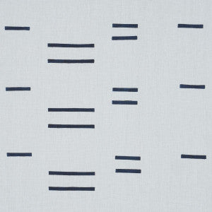 Schumacher Fabric Oaxaca Navy On Sky 74002