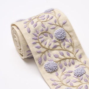 Schumacher Trim Ashoka Tape Lilac & Cream 76297