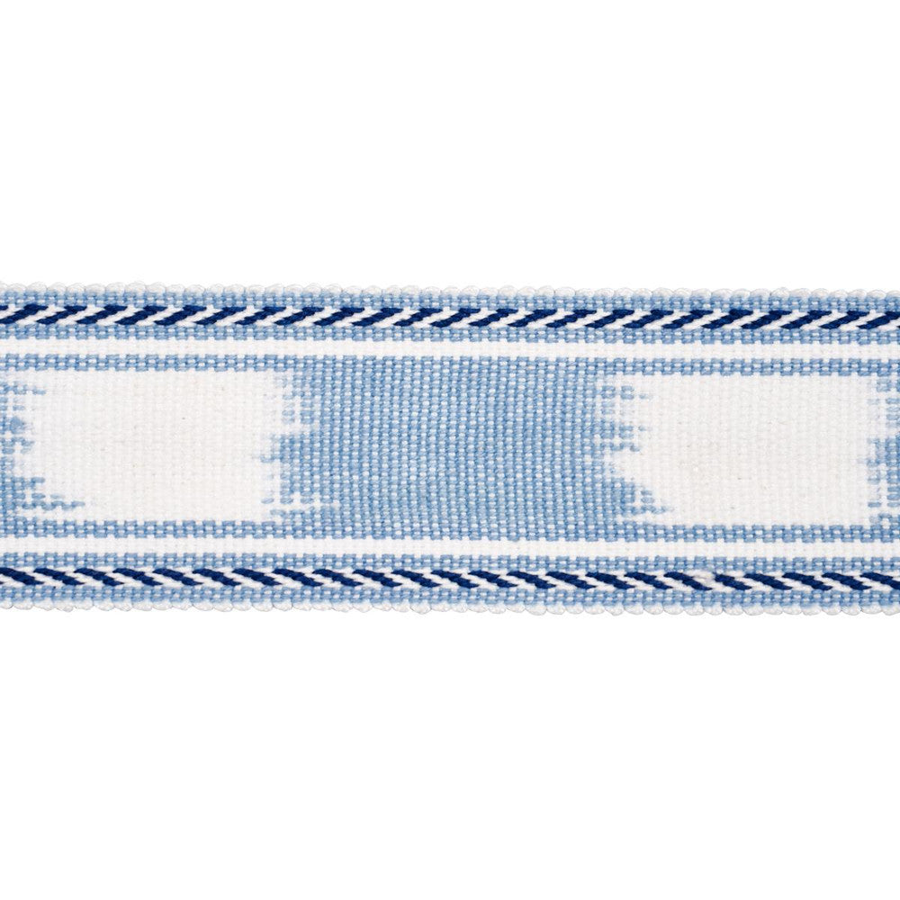 Banyan Tape Narrow Sky 83241 by Schumacher Designer Trim Perennial Favorite Trims 2.0" - Swanky Fabrics -