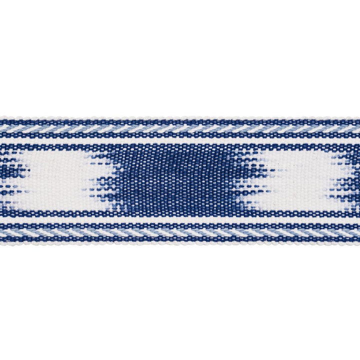 Banyan Tape Narrow Blue 83240 by Schumacher Designer Trim Perennial Favorite Trims 2.0" - Swanky Fabrics -