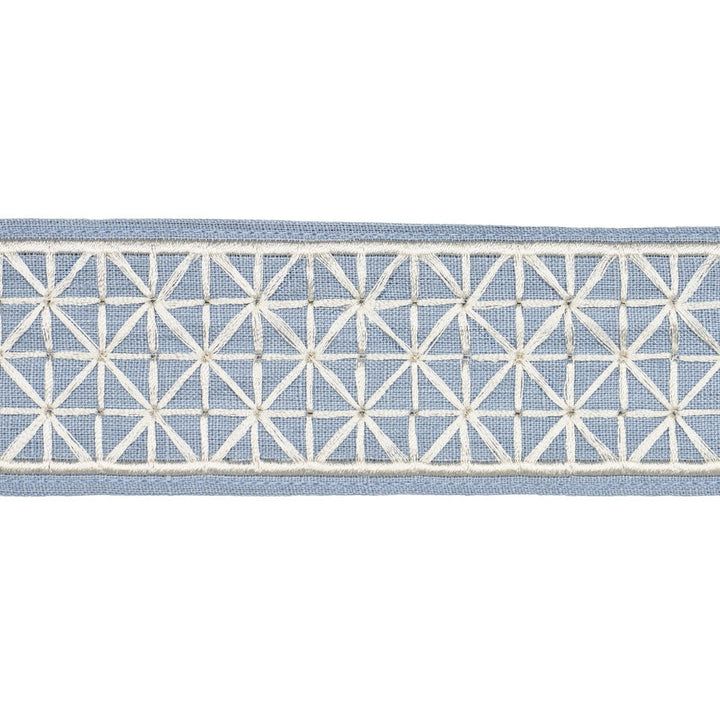 Directoire Tape Narrow Sky 83851 by Schumacher Designer Trim Perennial Favorite Trims - Swanky Fabrics -