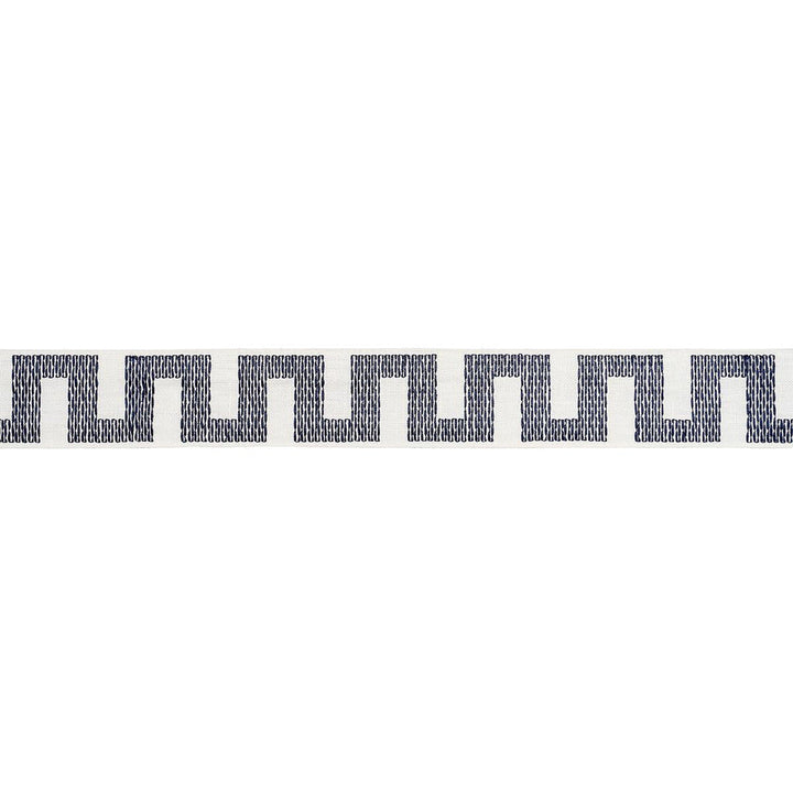 Matrix Tape Narrow Blue 83922 by Schumacher Designer Trim Perennial Favorite Trims - Swanky Fabrics -