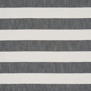 Schumacher Fabric Desert Wide Stripe Charcoal 83832