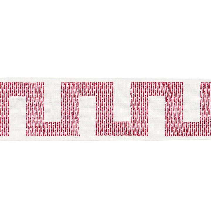 Matrix Tape Narrow Fuchsia 83924 by Schumacher Designer Trim Perennial Favorite Trims - Swanky Fabrics -