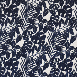 Schumacher Fabric Miramar Indoor/Outdoor Velvet Navy 84323