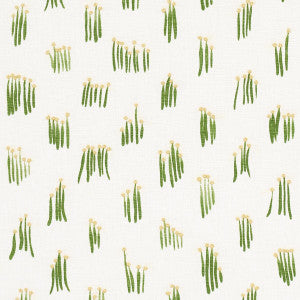 Schumacher Fabric Meadow Button Hand Embroidery Yellow 84390