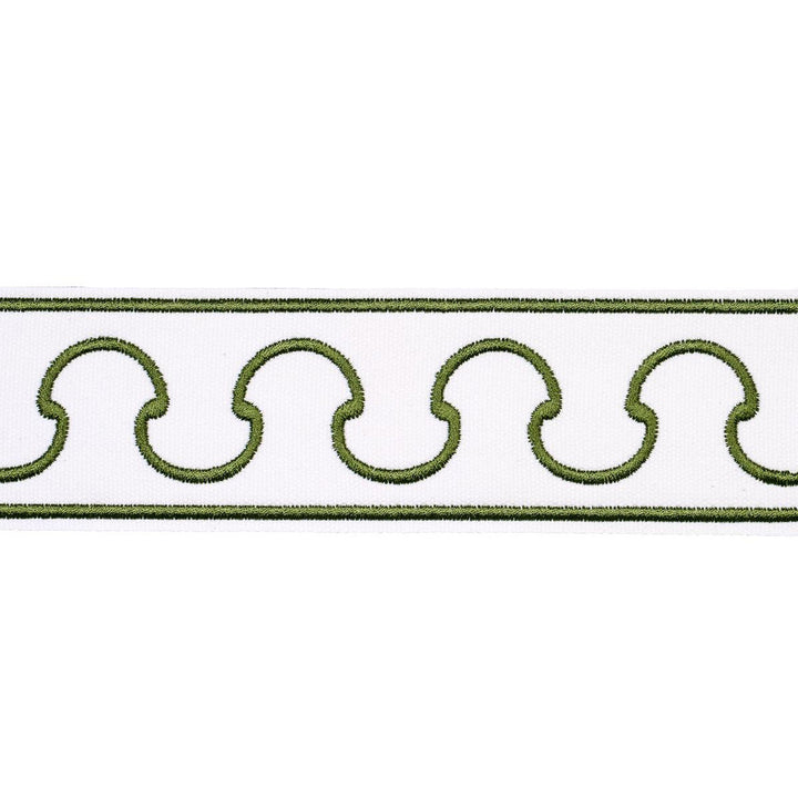 Grenelle Green 84561 by Schumacher Designer Trim Paloma Contreras Trims 2.5" - Swanky Fabrics -