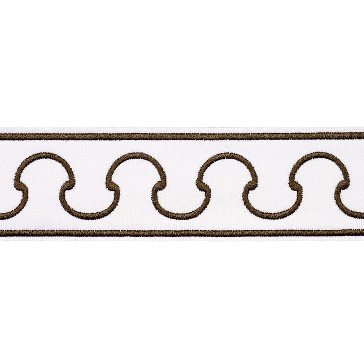 Grenelle Taupe 84560 by Schumacher Designer Trim Paloma Contreras Trims 2.5" - Swanky Fabrics -