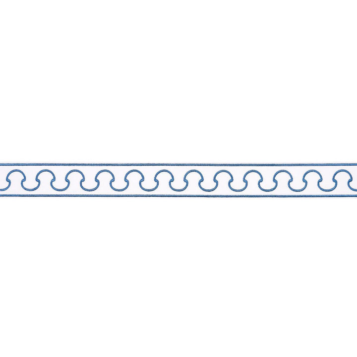 Grenelle Marine 84562 by Schumacher Designer Trim Paloma Contreras Trims 2.5" - Swanky Fabrics -