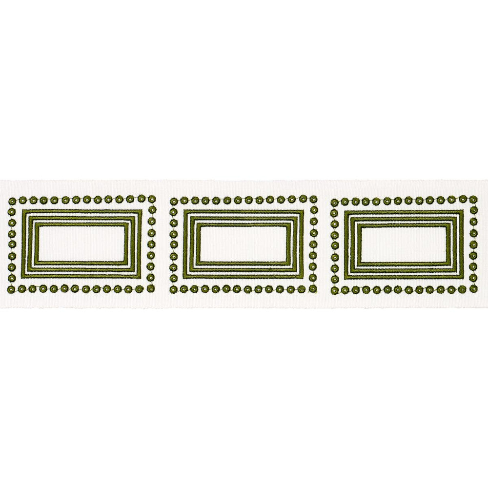 Porte Parisien Green 84611 by Schumacher Designer Trim Paloma Contreras Trims 3.0" - Swanky Fabrics -