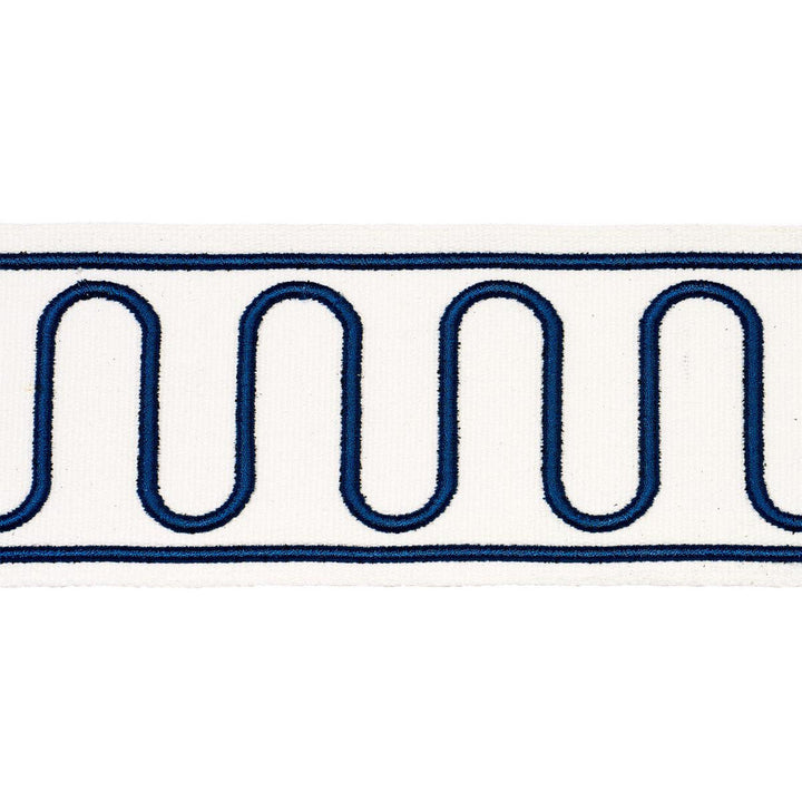 Royere Scroll Marine 84620 by Schumacher Designer Trim Paloma Contreras Trims 3.0" - Swanky Fabrics -