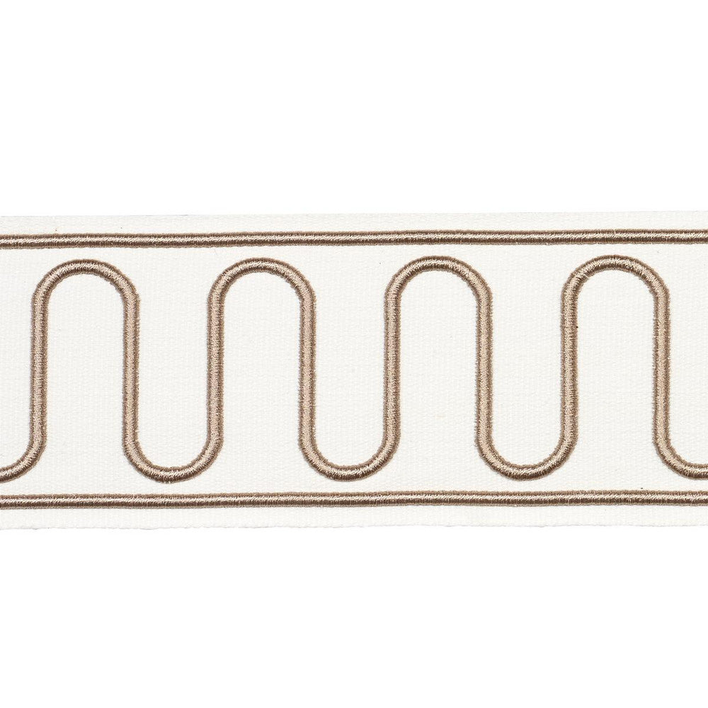 Royere Scroll Ivory 84623 by Schumacher Designer Trim Paloma Contreras Trims 3.0" - Swanky Fabrics -