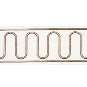 Schumacher Trim Royere Scroll Ivory 84623