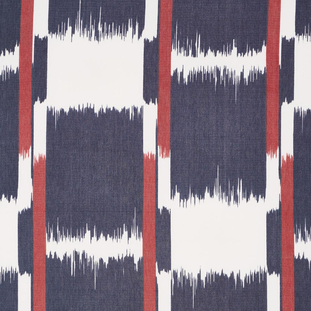 Tuzla Indigo 181281 by Schumacher Designer Fabric Ashbury 26.5" - Swanky Fabrics -