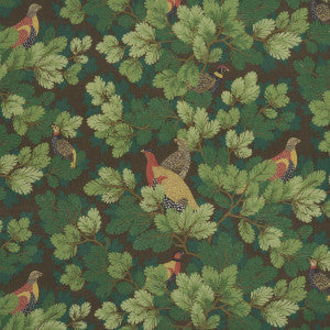 Schumacher Fabric Covey Hedge Chestnut 182251
