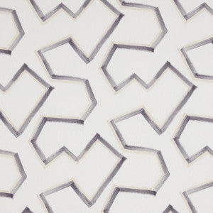 Schumacher Fabric Enzo Print Graphite 181632
