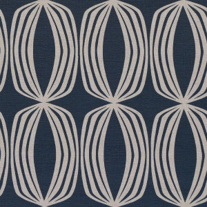 Schumacher Fabric Fontana Hand Print Indigo 182322
