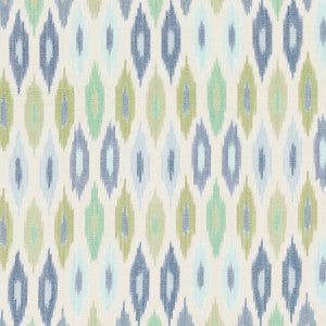 Schumacher Fabric Sunara Ikat Peacock 3471002