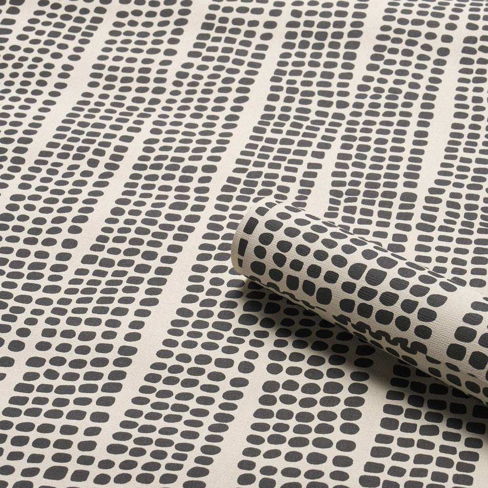 Noland Vinyl Carbon 5016110 by Schumacher Designer Wallpaper Mesa 27.0" - Swanky Fabrics -