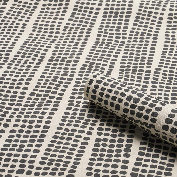 Noland Vinyl Carbon 5016110 by Schumacher Designer Wallpaper Mesa 27.0" - Swanky Fabrics -