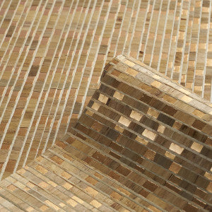 Schumacher Wallpaper Etti Waterlily Wallcovering Warm Gold 5016220