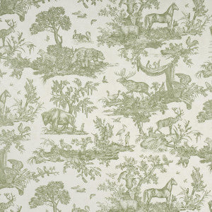 Schumacher Wallpaper Western Toile Olive 5016441