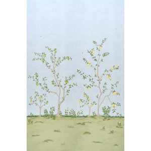 Schumacher Wallpaper Citrus Blossom 2 Sky 5017162