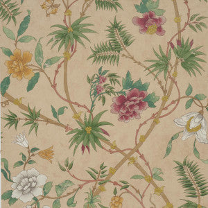 Schumacher Wallpaper Arasi Botanical Coral 5017170