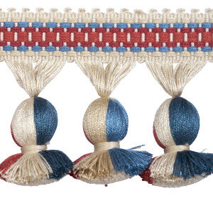 Schumacher Trim Ali Tassel Rouge & Navy 84673