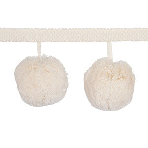 Schumacher Trim Pom Pom Ivory 84770