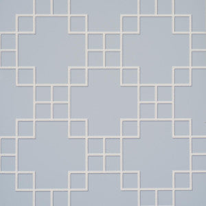 Schumacher Wallpaper Georgette Trellis Light Blue 5016501