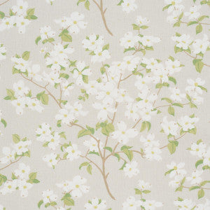 Schumacher Fabric Blooming Branch Dove 177414