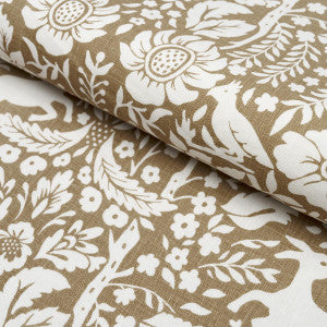 Schumacher Fabric Deerfield Mocha 182172