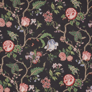 Schumacher Fabric Josephine Noir 179653