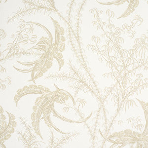 Schumacher Wallpaper Ocean Toile Sand 5008722