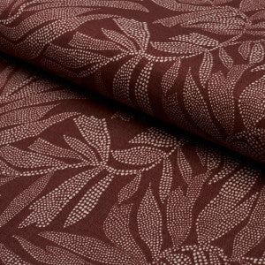 Schumacher Fabric Tayrona Palm Mosaic Cayenne Latte 182590