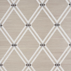 Schumacher Wallpaper Asolo Sisal Silver 5016540