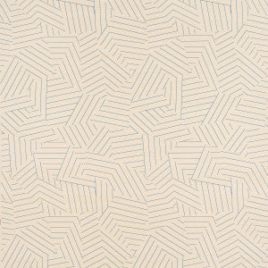 Schumacher Wallpaper Deconstructed Stripe Sisal Cobalt 5016581