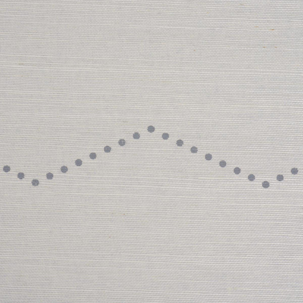 Rivet Stripe Sisal Dove 5016711 by Schumacher Designer Wallpaper Textured & Woven Wallcoverings 6.75" - Swanky Fabrics -