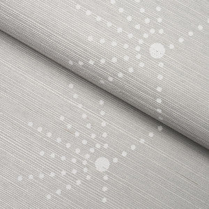 Schumacher Wallpaper Royre Stripe Sisal Dove 5016720