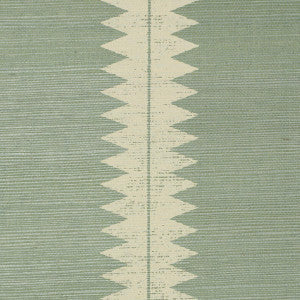Schumacher Wallpaper Bristle Stripe Sisal Seaglass 5016742