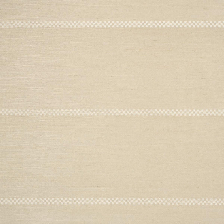 Checkered Stripe Sisal Birch 5016751 by Schumacher Designer Wallpaper Textured & Woven Wallcoverings 34.0" - Swanky Fabrics -