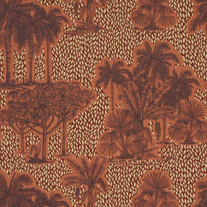 Schumacher Wallpaper Tropical Safari Print Sunset In Los Llanos 5016921